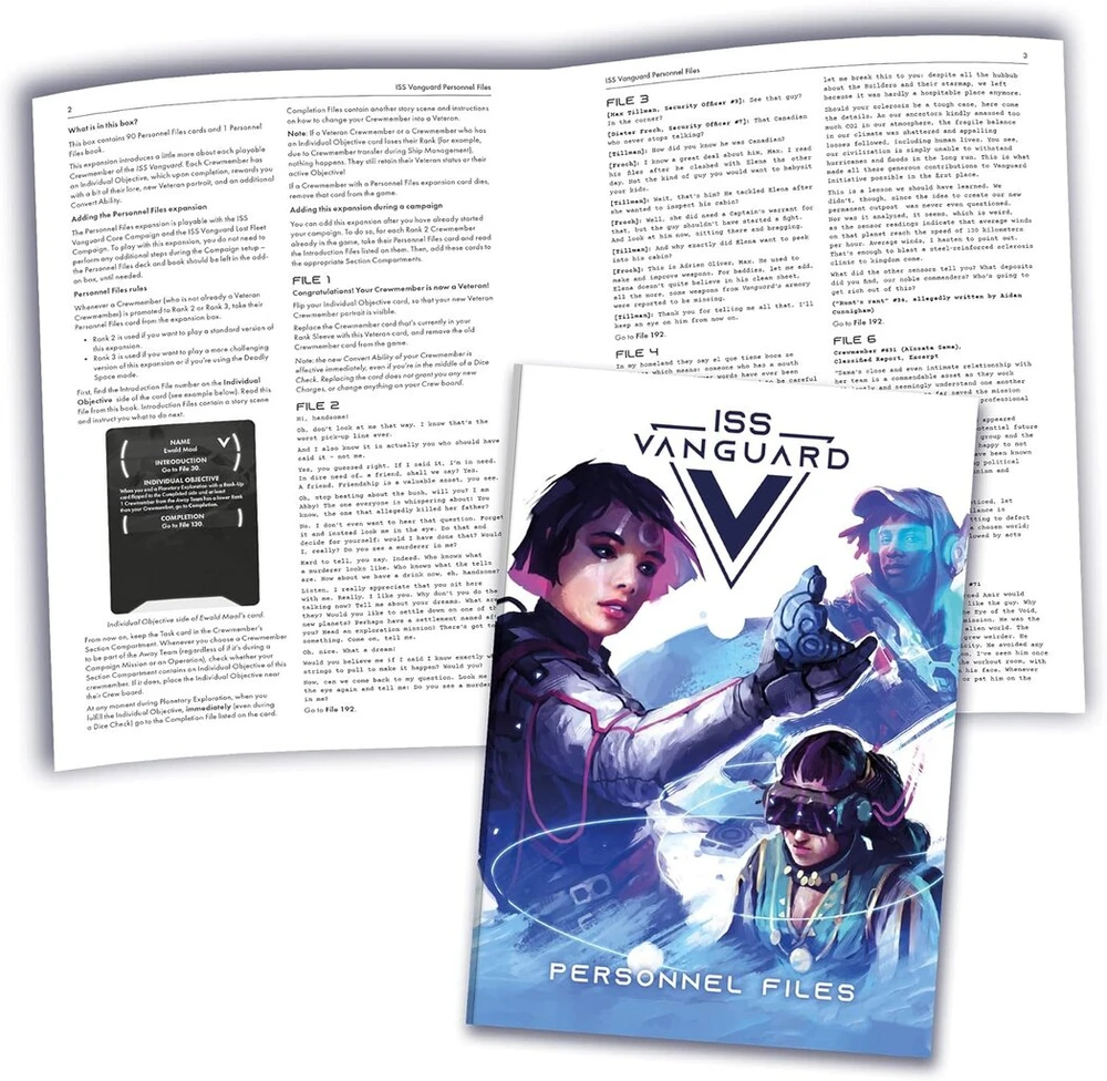 Awaken Realms Iss Vanguard: Personalo bylų papildymas