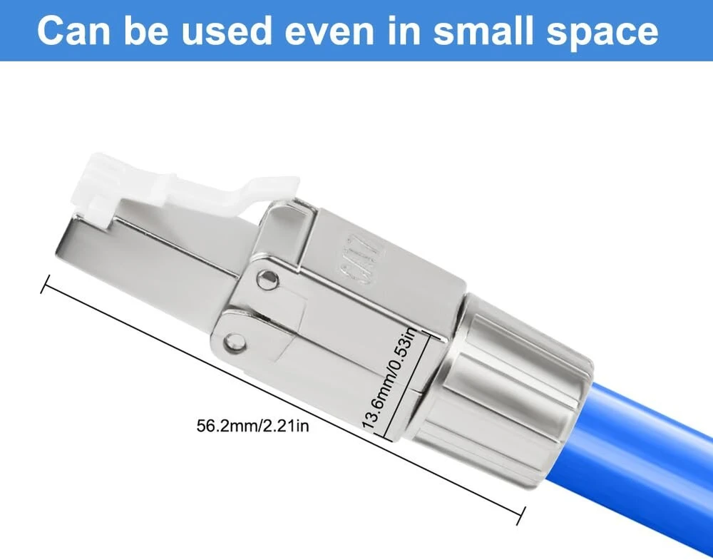 Axfee 4 vnt. Rj45 jungtys Cat7 kabeliams, be įrankių