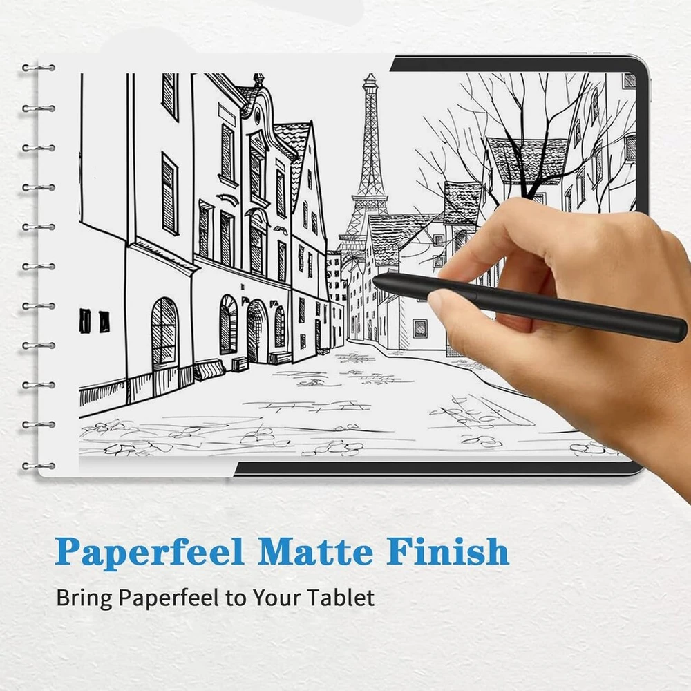 Aysow 2 vnt. popieriaus pojūčio ekrano apsaugos, skirtos Oneplus Pad 11.6 colių planšetiniam kompiuteriui, matinis Pet popieriaus plėvelė piešimui, rašymui, nuo atspindžių, nuo pirštų atspaudų, skirta Oneplus Pad 11.6 colių planšetiniam kompiuteriui