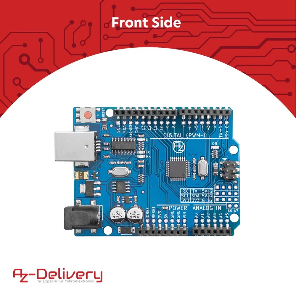 Az-delivery Lgt8f328p Mikrovaldiklis su Ch340, Arduino Ide suderinamas