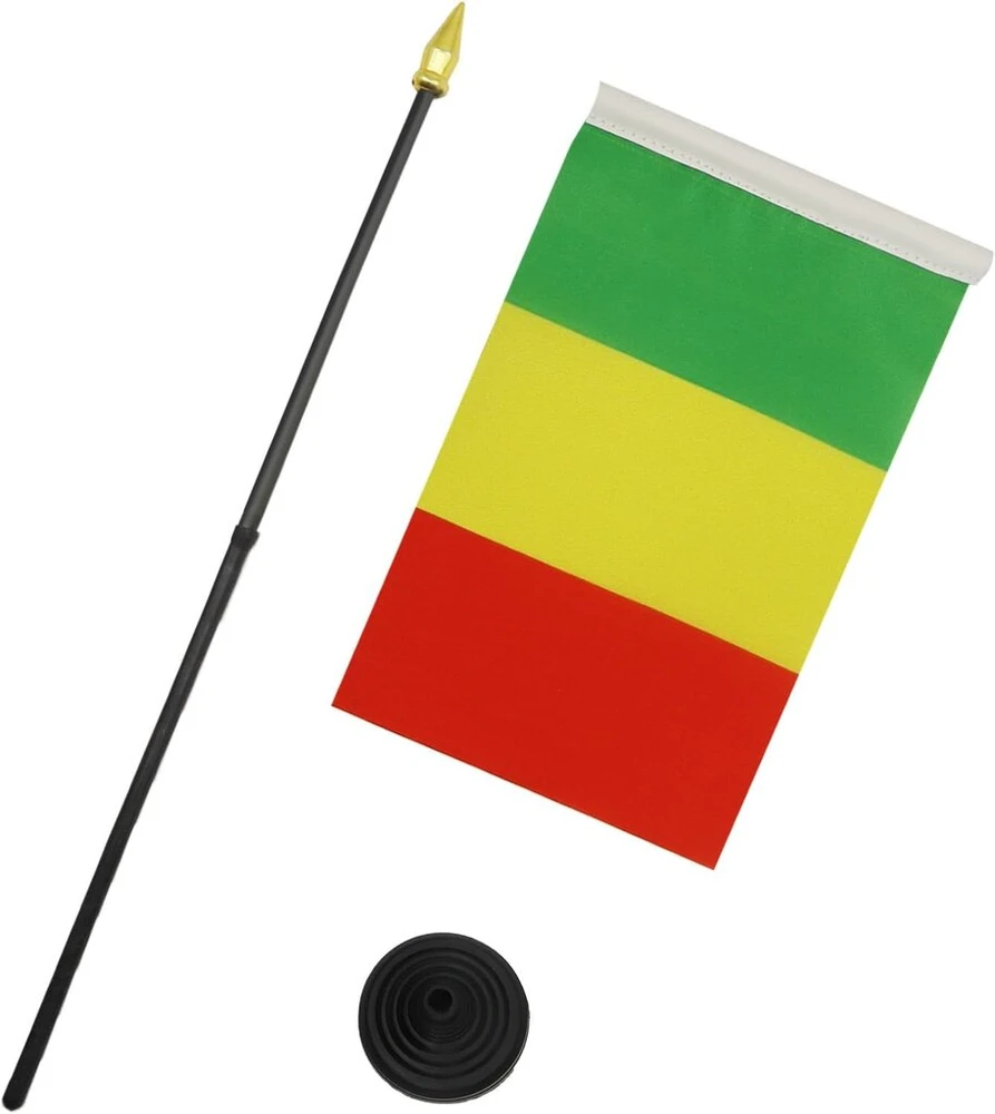 Az flag - malio stalo vėliavėlė - 15 x 10 cm aukso spalvos pagaliukai - malio stalo vėliavėlė 10 x 15 cm - vėliavos