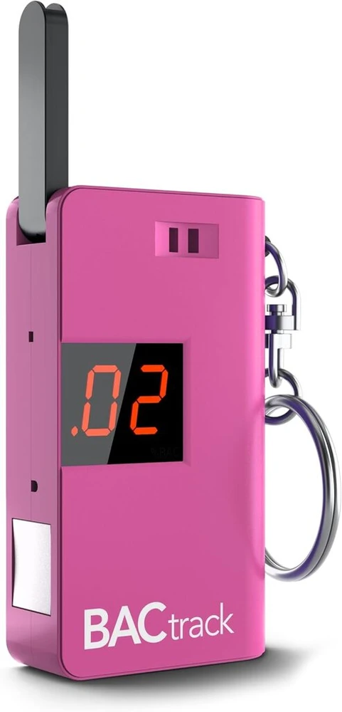 Alkotesteris Bactrack keychain breathalyser (rožinis) | itin nešiojamas kišeninis alkoholio testeris asmeniniam naudojimui