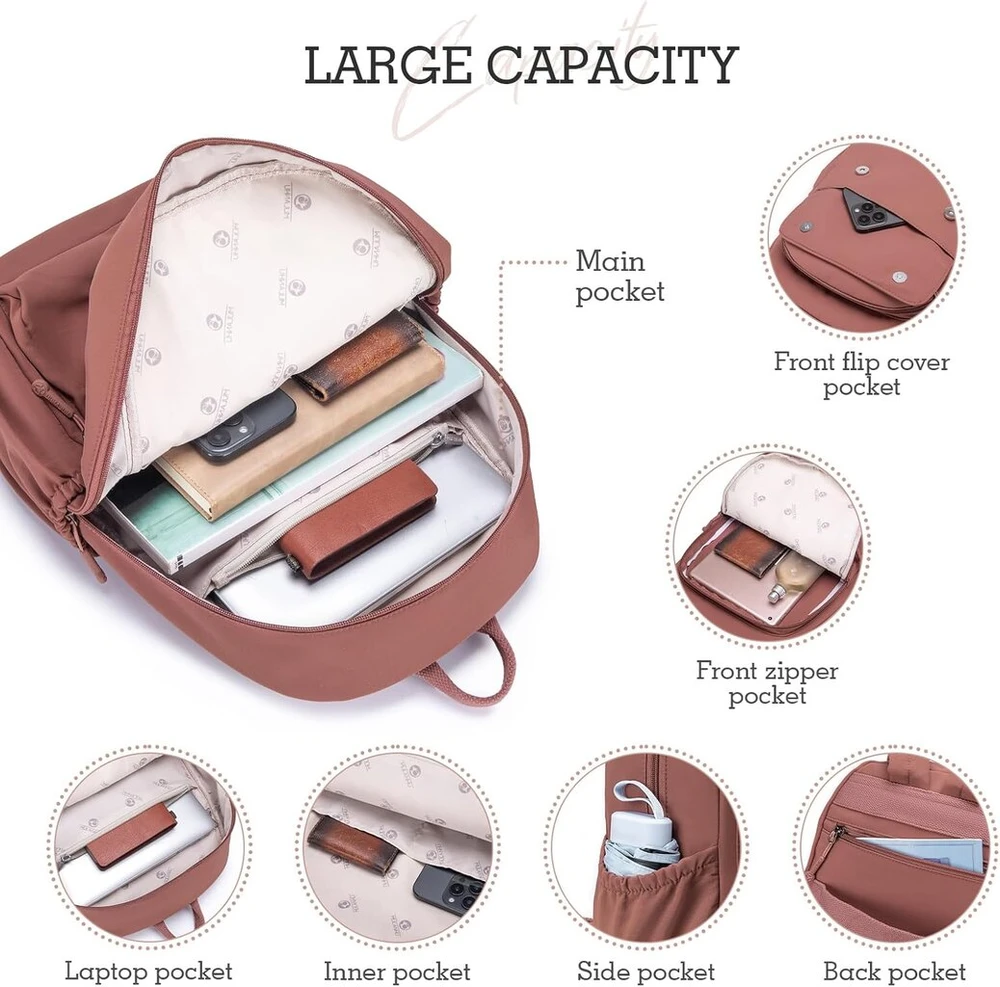 Bagroups 14 colių nešiojamojo kompiuterio kuprinė 40 x 30 x 15 British Airways, lengva kuprinė, laisvalaikio kuprinė, vandeniui atspari mokyklinė kuprinė, laisvalaikio kelioninė kuprinė vyrams ir moterims, nailonas, violetinė