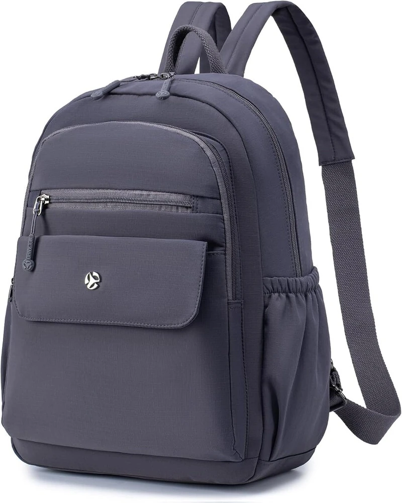 Bagroups 14 colių nešiojamojo kompiuterio kuprinė 40 x 30 x 15 British Airways, lengva kuprinė, laisvalaikio kuprinė, vandeniui atspari mokyklinė kuprinė, laisvalaikio kelioninė kuprinė vyrams ir moterims, nailonas, violetinė