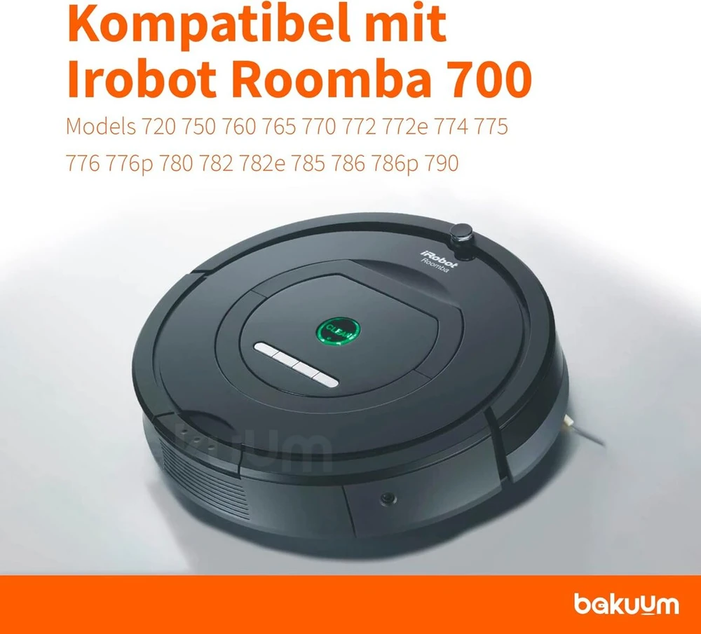 Bakuum 8 Hepa filtrų rinkinys, suderinamas su Irobot Roomba 700 serijos atsarginėmis dalimis ir priedų rinkiniu robotams-siurbliams 720 750 760 765 770 772 774 775 776 780 782 782e 785 786