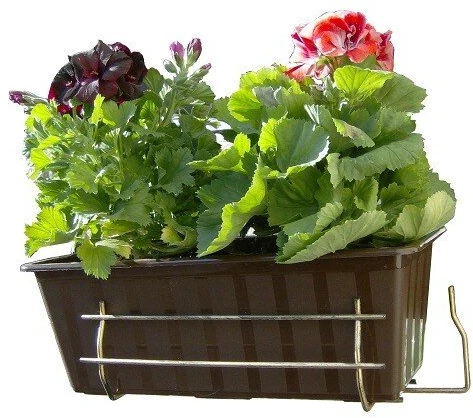 Balkoninis gėlių stovas ant turėklo - 40cm - gėlių stovai
