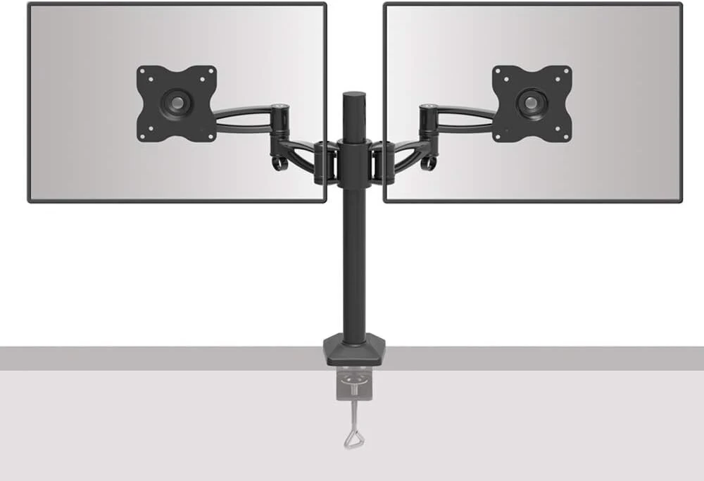 Monitorius Barkan monitoriaus laikiklis, vienos rankos, 13–29 colių Led/lcd ekrano laikiklis ant stalo, monitoriaus laikiklis ant stalo, pakreipiamas/pasukamas/reguliuojamo aukščio, ergonomiškas, išlaiko iki 6kg
