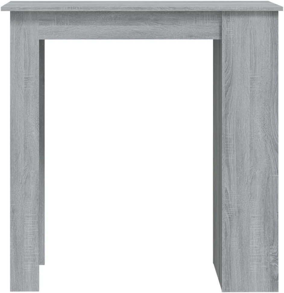 Baro stalas su lentyna, pilkas ąžuolo, 102x50x103,5cm, mediena