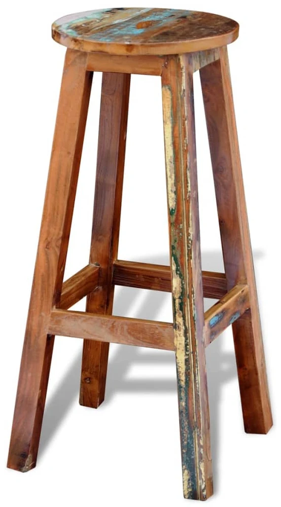 Baro taburetė, perdirbtas medienos masyvas