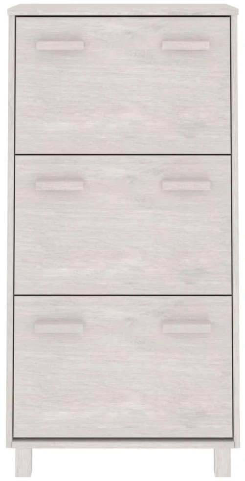 Batų spintelė HAMAR, balta, 59,5x35x117cm, pušies masyvas