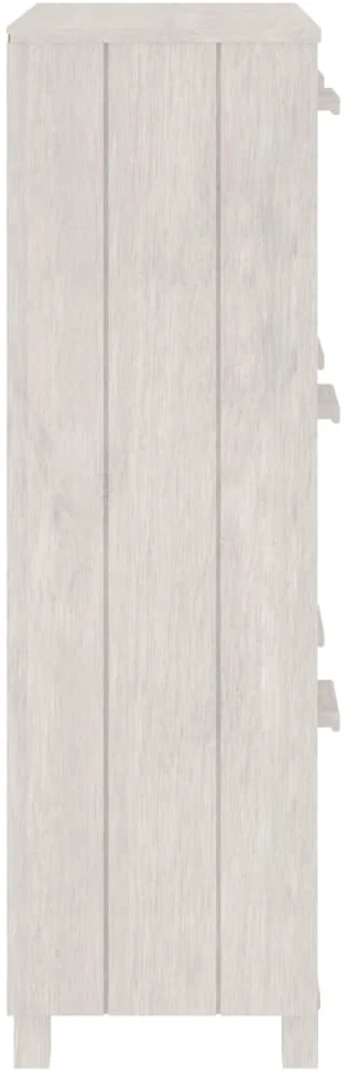 Batų spintelė HAMAR, balta, 59,5x35x117cm, pušies masyvas