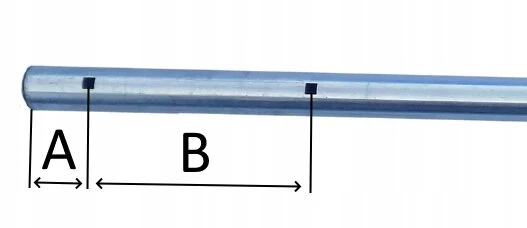 Batuto stulpas apsauginiam tinklui tvirtinti, ilgis 255 cm Beamar