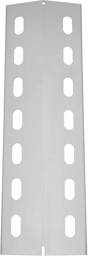 Bbq-toro nerūdijančio plieno liepsnos skirstytuvas dujiniam griliui, 37,5 x 12 cm, sidabrinis, liepsnos plokštės dujinis grilis, pakaitinis degiklio dangtelis, liepsnos plokštė dujiniam griliui, nerūdijančio plieno karščio plokštė, grilis