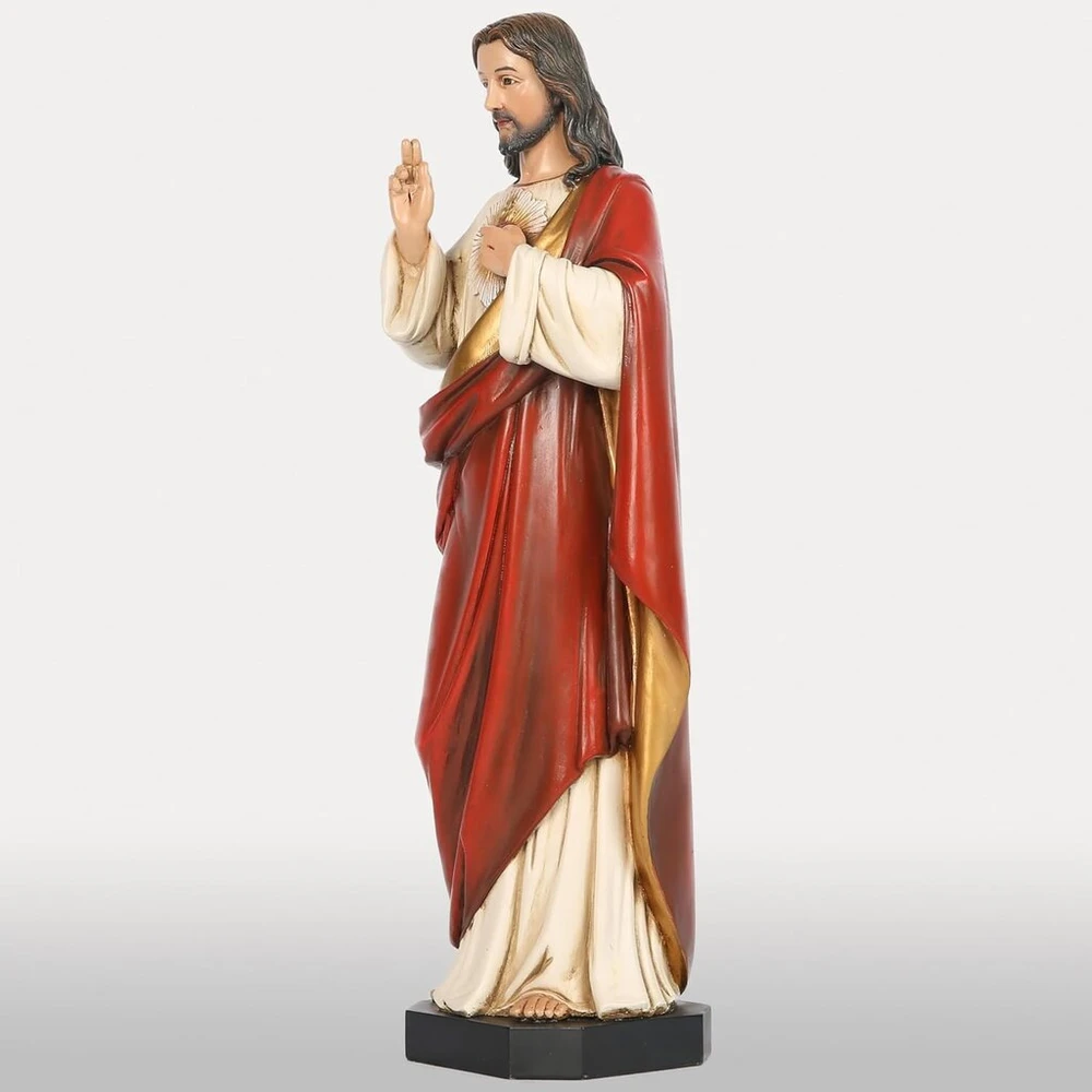 Bc šventosios širdies jėzaus katalikų statula religinė dovana 37,5 cm aukščio, rankų darbo, buildclassic