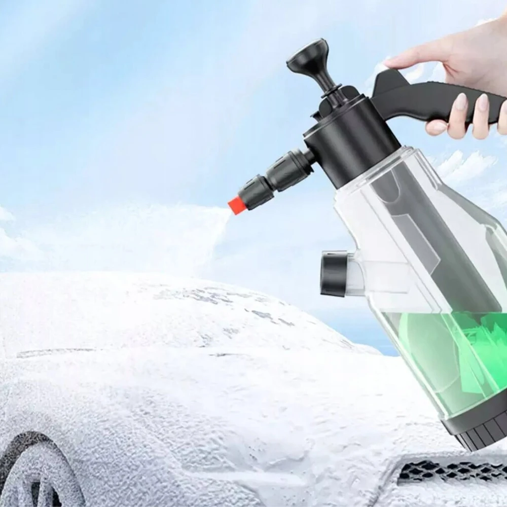 Bedee 2 l rankinis slėginis purkštuvas su 2 antgaliais, skirtas automobilių plovimui