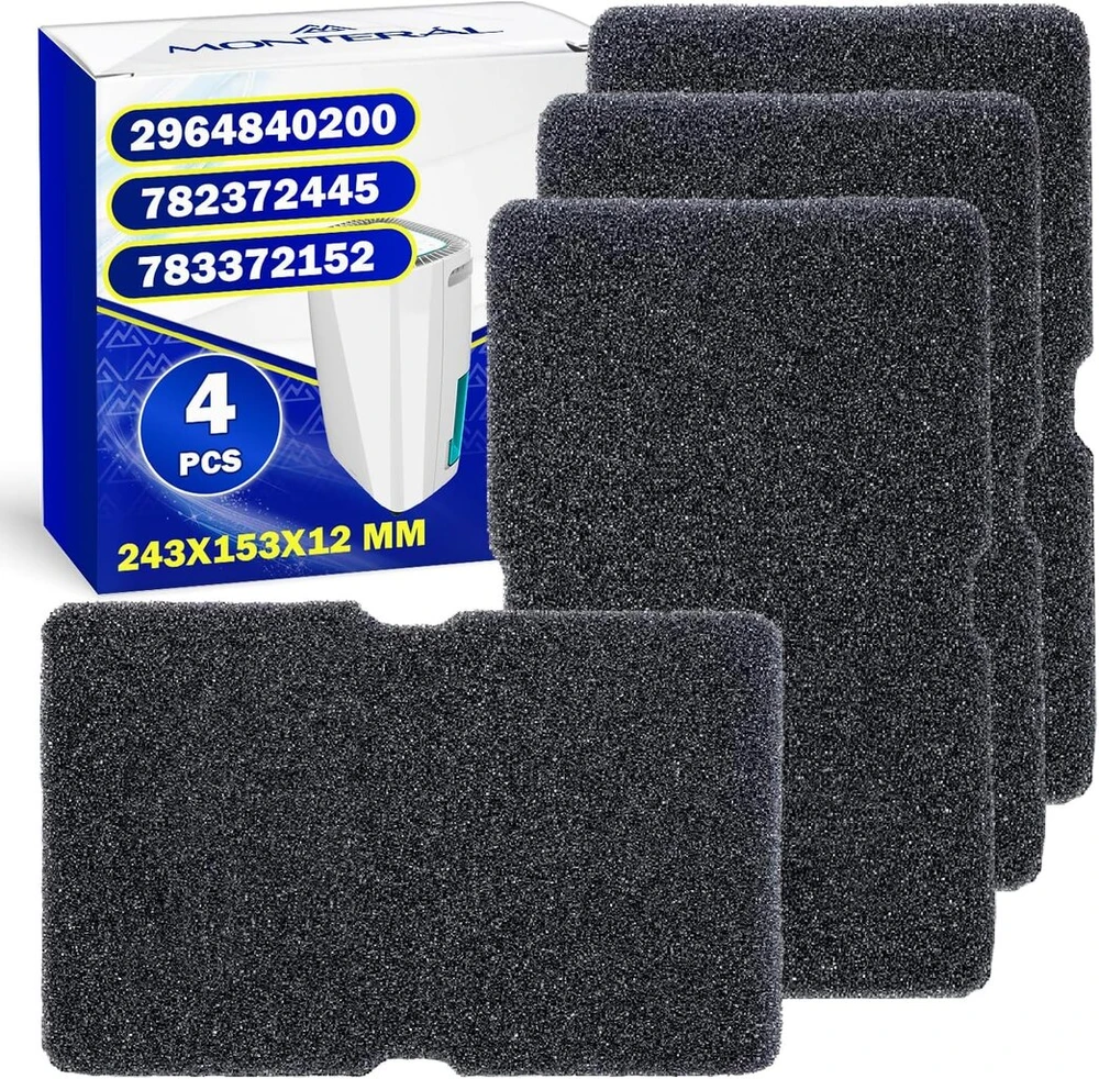 Beko 4 vnt. džiovyklės kempininiai filtrai 243x153x12 mm