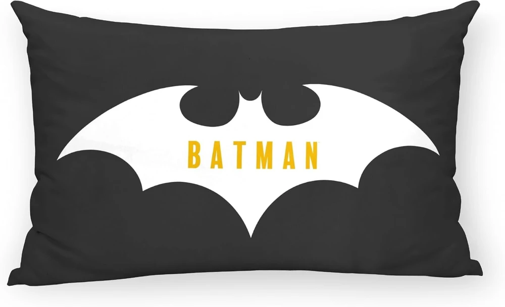 Belum Batman pagalvėlės užvalkalas Half Panama 100% organinės medvilnės pagalvėlės užvalkalas su paslėptu užtrauktuku, dydis: 30 x 50 cm