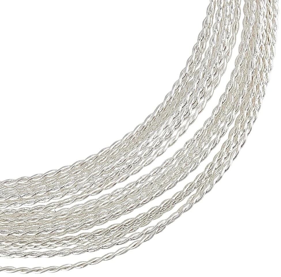 Benecreat 20 gauge/1.5 mm sidabrinė vytos juvelyrikos viela, 4.5 m atspari blukimui žalvarinė rankdarbių juvelyrikos vyniojimo viela apvali suvirinimo viela juvelyrikos karoliukų rankdarbių gamybos reikmenims