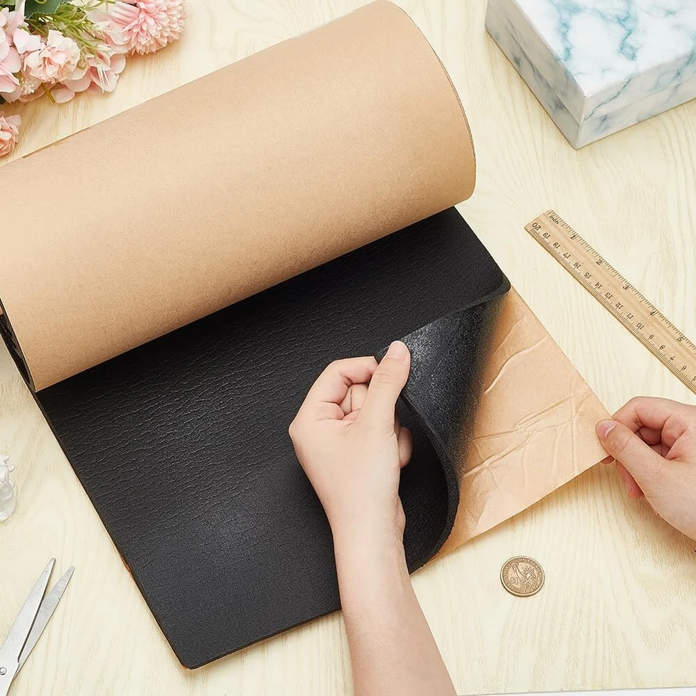 Benecreat 30cm x 2m lipnus eva putplasčio rulonas, 6mm storio juodas putplasčio lakštas, eva putplasčio gumos lakštas tarpų užpildymui apsauginis padėklas cosplay kostiumų amatų "pasidaryk pats"