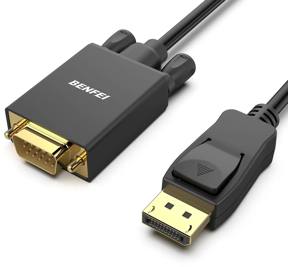 Benfei Displayport į Vga kabelis 4.5m, 1080p, paauksuotas