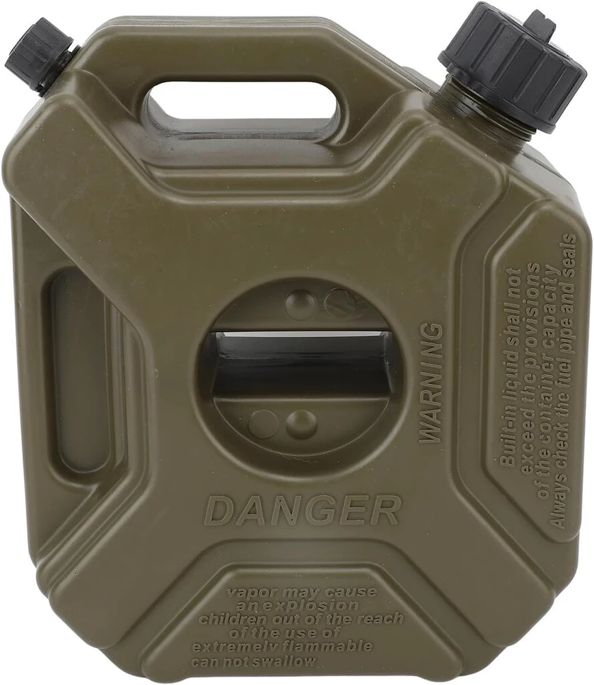 Benzino bakas, 3l, 0.75 galono, benzino kanistras, kuras, benzinas, talpyklos, žalia atsarginė talpa daugumai automobilių, motociklų, utv, atv, atv (#12)