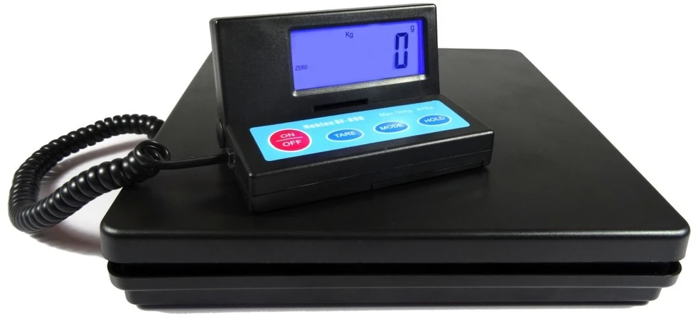 Berimax Svarstyklės siuntiniams 50 kg, 2 g, su maitinimo adapteriu ir apšviestu ekranu
