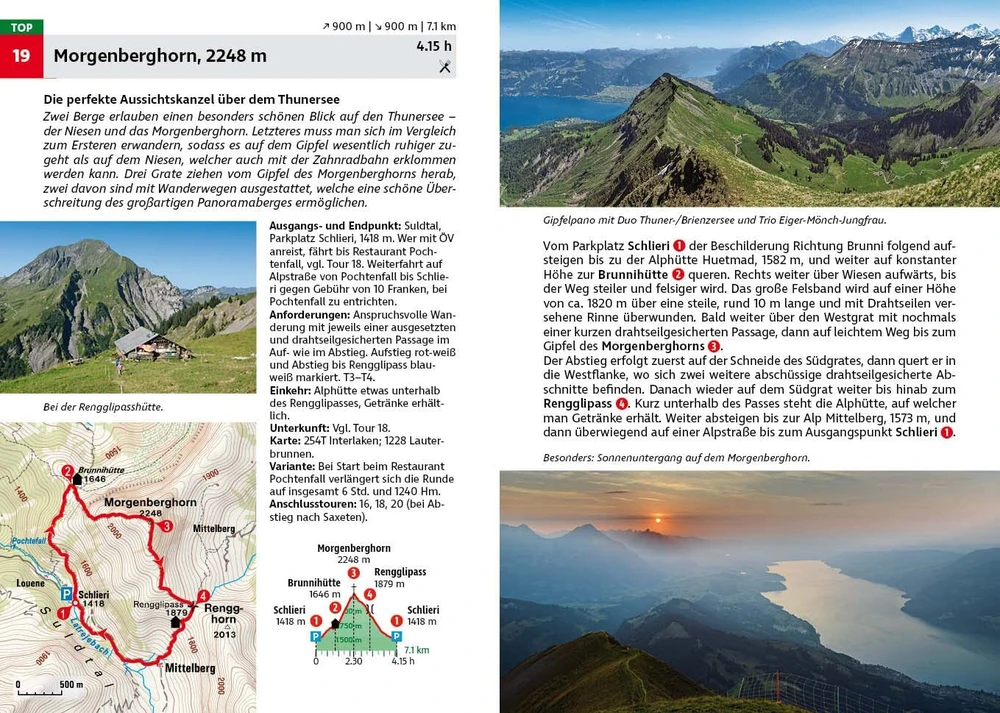 Vinilinė plokštelė Berner Oberland Ost: Interlaken - Grindelwald - Meiringen. 56 maršrutai su Gps sekimo duomenimis (rother žygio vadovas)