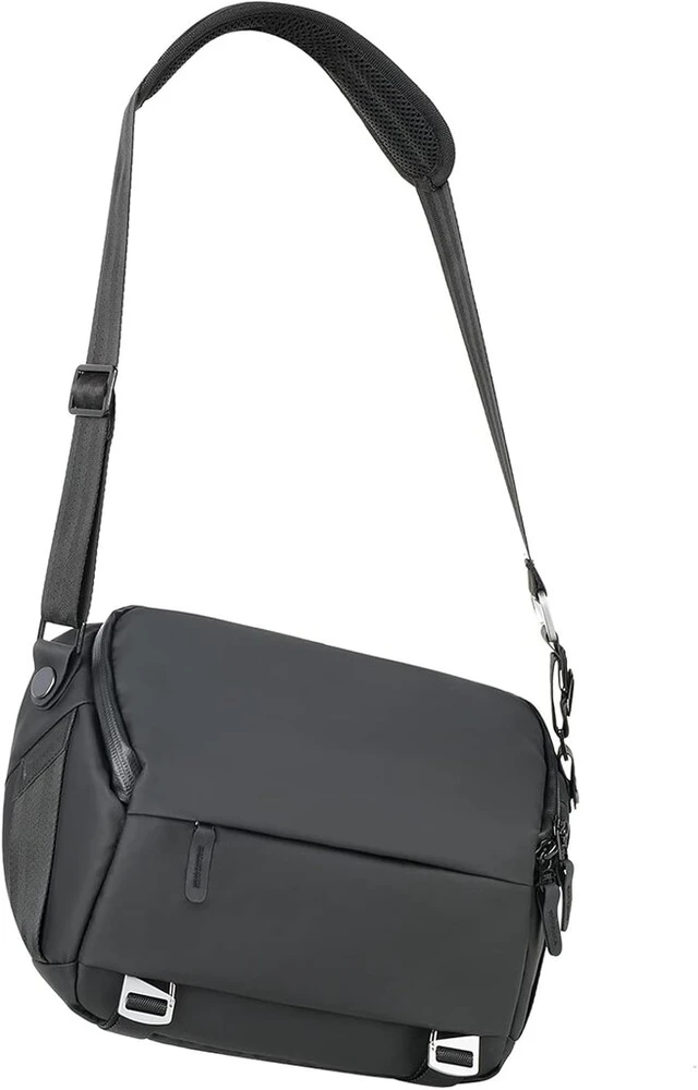 Besnfoto fotoaparato krepšys dslr fotoaparato sling tipo kuprinė fotografams, atspari vandeniui maža crossbody tipo krepšys per petį veidrodiniams fotoaparatams, juodas, krepšys per petį