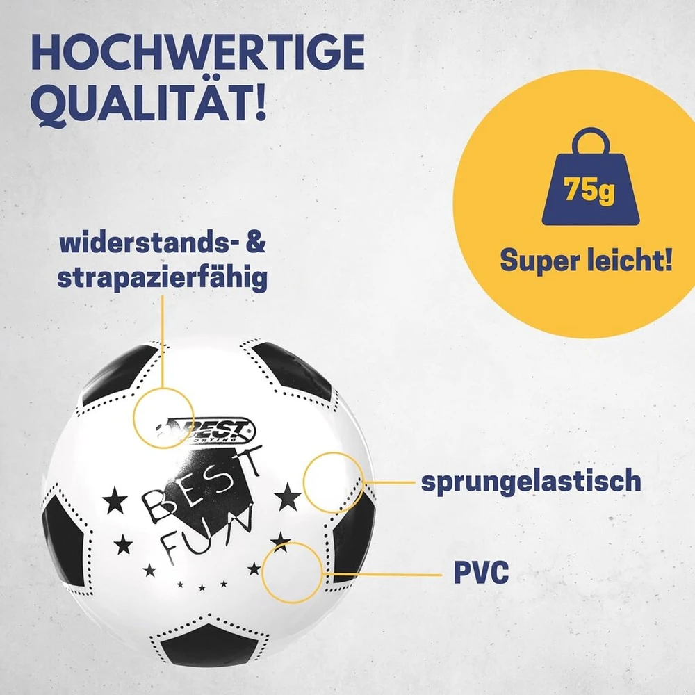Best Sporting Fun Pvc kamuolys 23 cm futbolas / paplūdimio kamuolys / vandens kamuolys, spalvotas