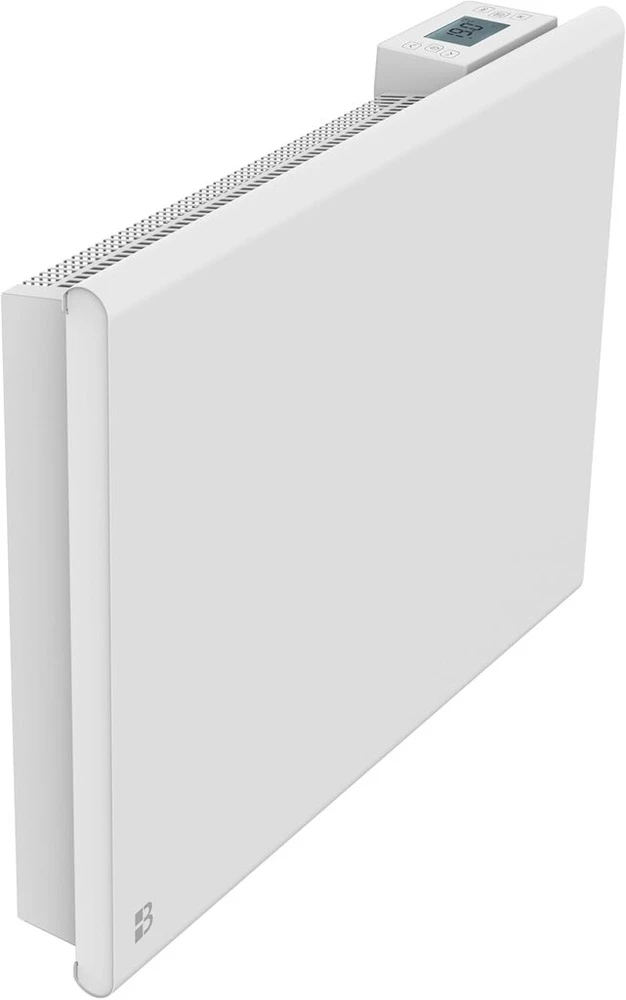Bestherm Nemesis elektrinis radiatorius su sausa inercija, ketus + folija, 1000 W, horizontalus, baltas
