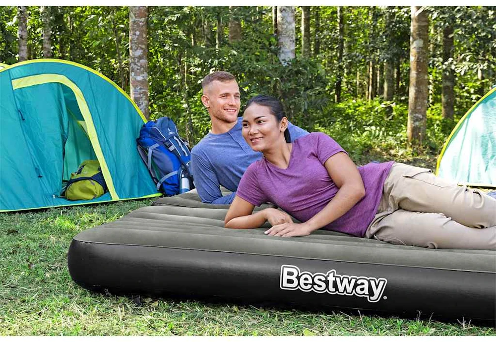 Bestway 3-1 Pripučiamas čiužinys, juodas ir pilkas, 188x99x25cm