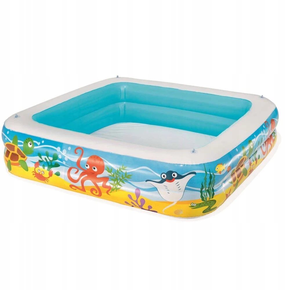 Bestway pripučiamas sodo baseinas vasara vaikams su stogeliu 140 x 140 cm