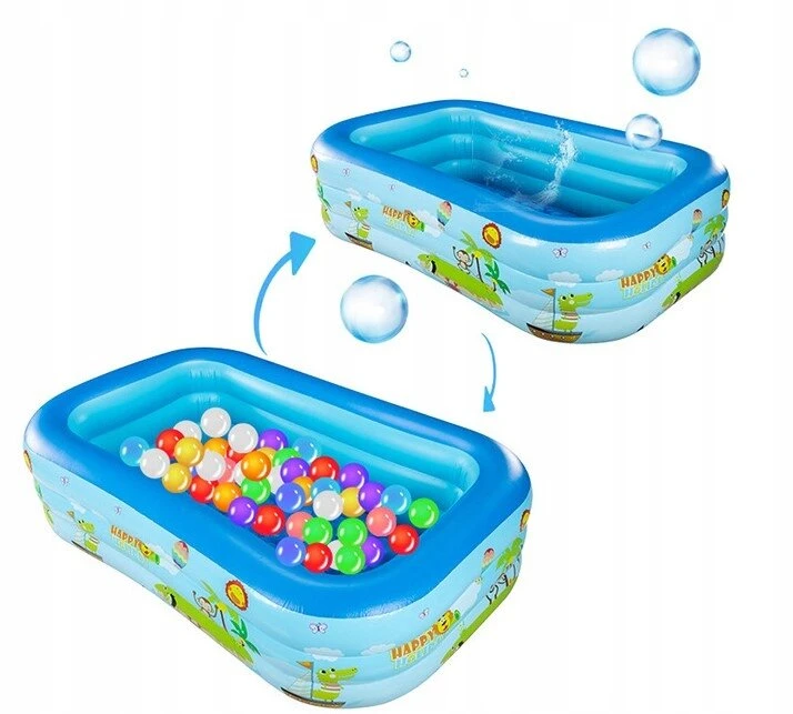 Bestway Pripučiamas vaikų baseinas 120x90x30 cm, stačiakampis, minkštas dugnas