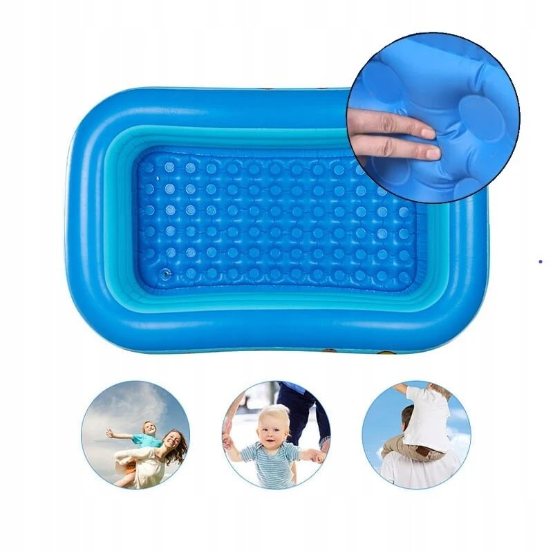 Bestway Pripučiamas vaikų baseinas 120x90x30 cm, stačiakampis, minkštas dugnas