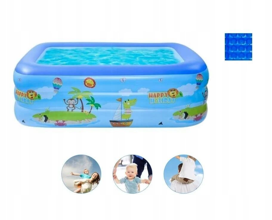 Bestway Pripučiamas vaikų baseinas 120x90x30 cm, stačiakampis, minkštas dugnas