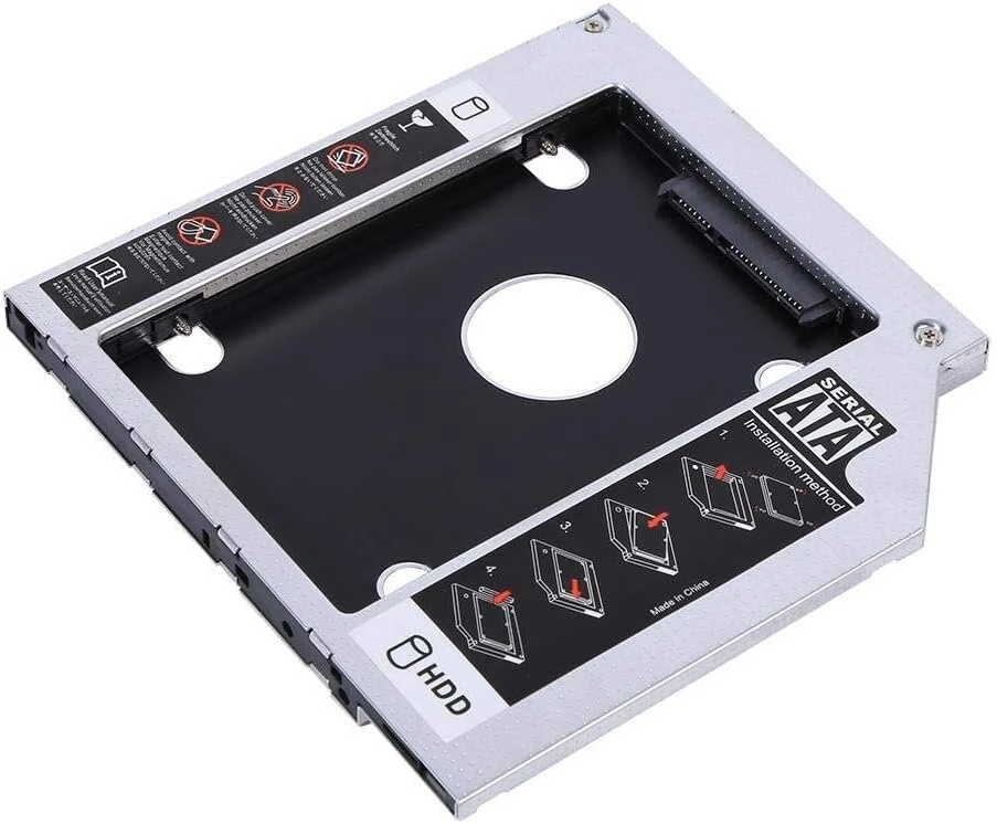 Bewinner 9.5mm aliuminio sata hdd ssd dėklas standžiojo disko skyrius optinio dvd adapteris nešiojamam kompiuteriui 2.5 colio sata standusis diskas cd rom universalus 9.5mm standžiojo disko optinio skyriaus dėklas