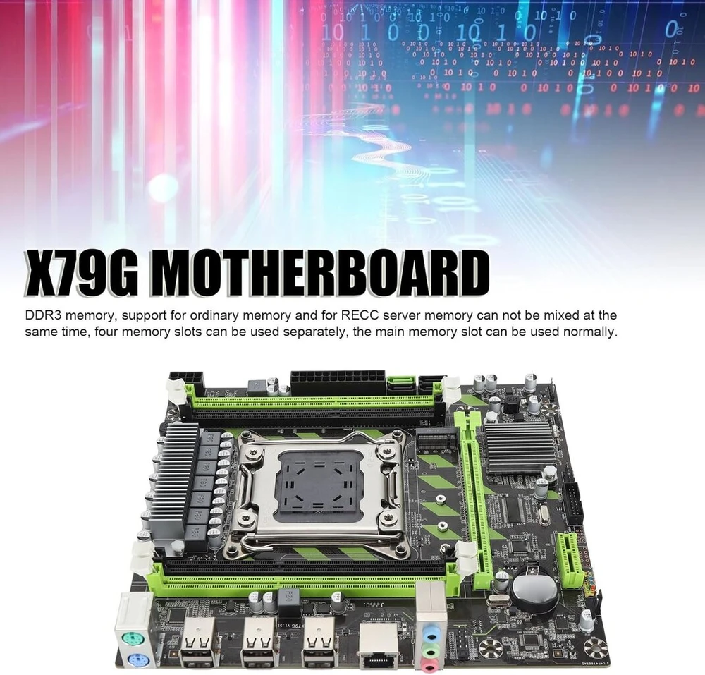 Pagrindinė plokštė Bewinner lga 2011 ddr3 desktop motininė plokštė, x79 micro atx motininė plokštė su 128gb, 6xusb2.0 2xsata2.0 1xsata3.0, pciex16, pcie m.2, lga 2011 x79 kompiuterio motininė plokštė