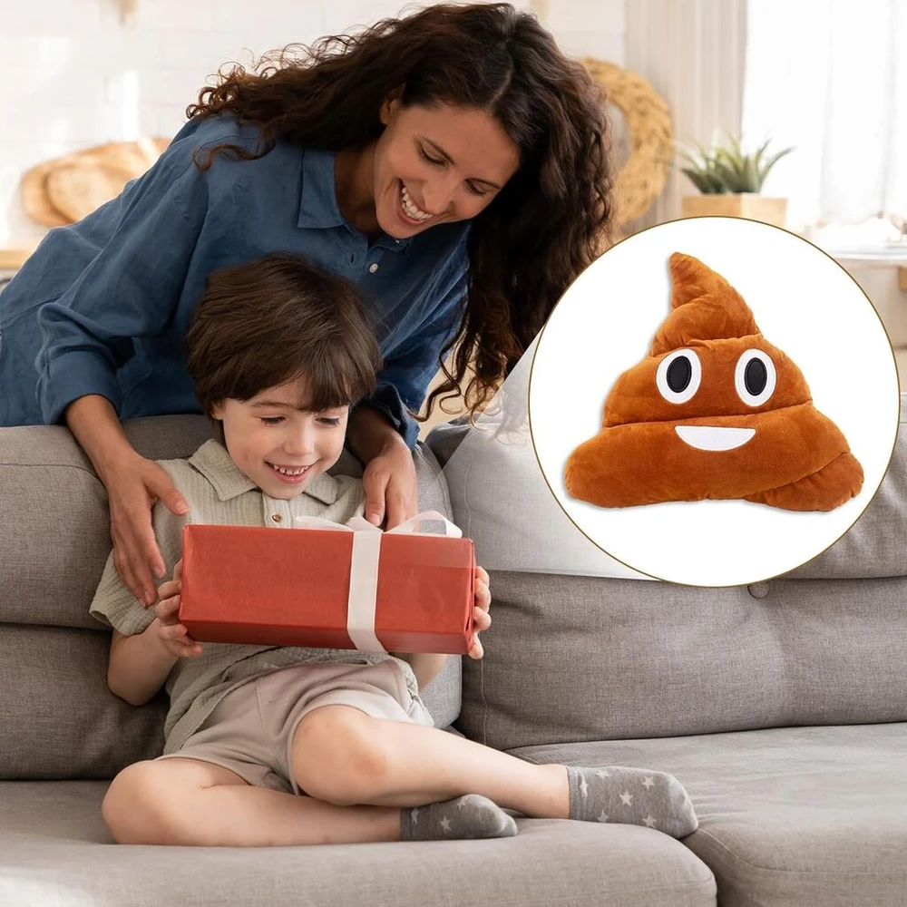 Bgnxhyb Poop pliušinis žaislas, 35 cm pliušinės kakos lėlės, mielas coca žaislas, poop pliušinė pagalvėlė, dovanos vaikams ir draugams, dovanos gimtadienio proga