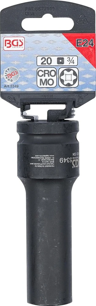 Bgs Force galvutė, 20 mm, E24 x 110 mm, 1 vnt., 5349