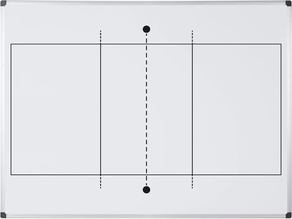Bi-office Maya magnetinė tinklinio lenta su atspausdintu kamuoliu - 600 x 450 mm - dažyto plieno paviršius su aliuminio rėmu