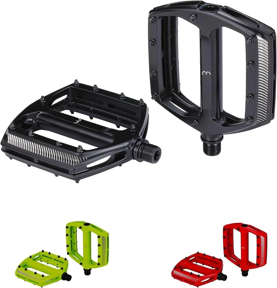 Biciklų pedalai Bbb Cycling su didele platforma, aliuminio pedalų korpusas, keičiami "grip" kaiščiai Coolride Bpd-36