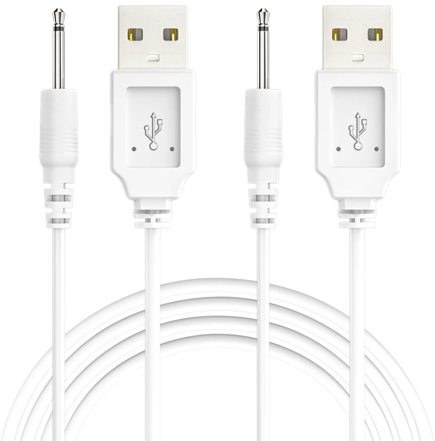 Bicmice Usb įkrovimo laidas 2.5mm Dc, 2 vnt.