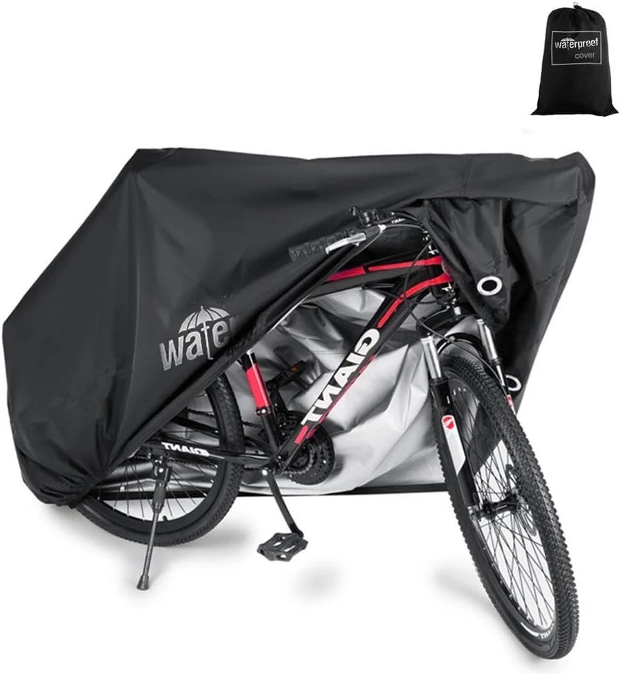 Bicycle Garage lauko dviračio uždangalas, atsparus vandeniui, skirtas laikyti lauke, vandeniui atsparūs dviračių uždangalai, Oxford audinys, skirtas naudoti patalpose, 210d nailonas su Pu danga, apsauga nuo vėjo