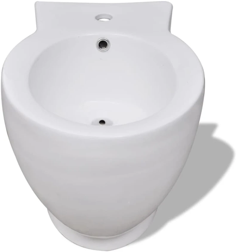 Bidė, apvali, pastatoma, balta, aukštos kokybės keramika