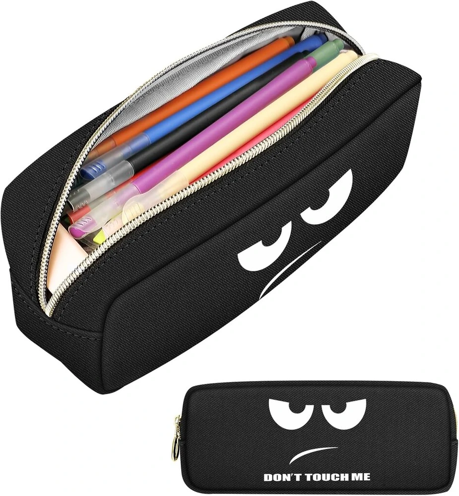 Bigbuy Accessories Didelės talpos pieštukų dėklas "don't Touch"