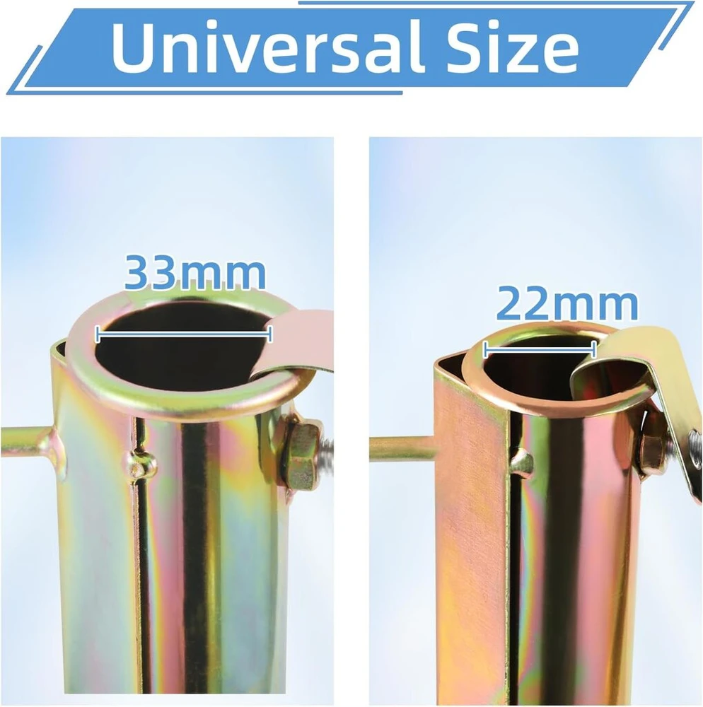 Bigbuy Garden 2 metalinių skėčių laikiklių rinkinys, vejos smaigalys, skėčio stovas, skėčio laikiklis skėčiams, kurių skersmuo 20–35 mm