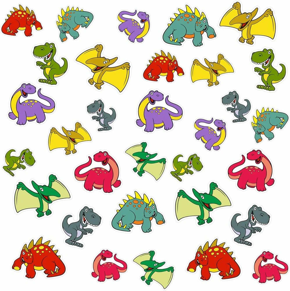 Bike-label lipdukų rinkinys vaikų dviračiui, 32 vnt., dinozaurai, T-rex X400123va