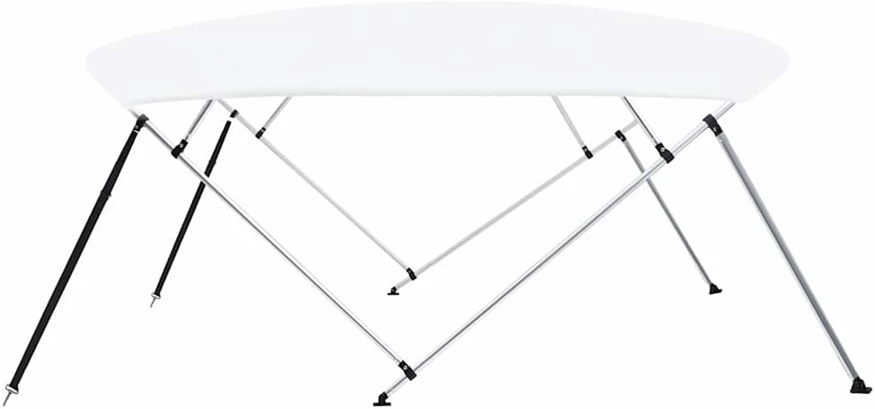 Bimini viršaus stogelis, baltas, 243x(230-244)x137cm, 4 lankai