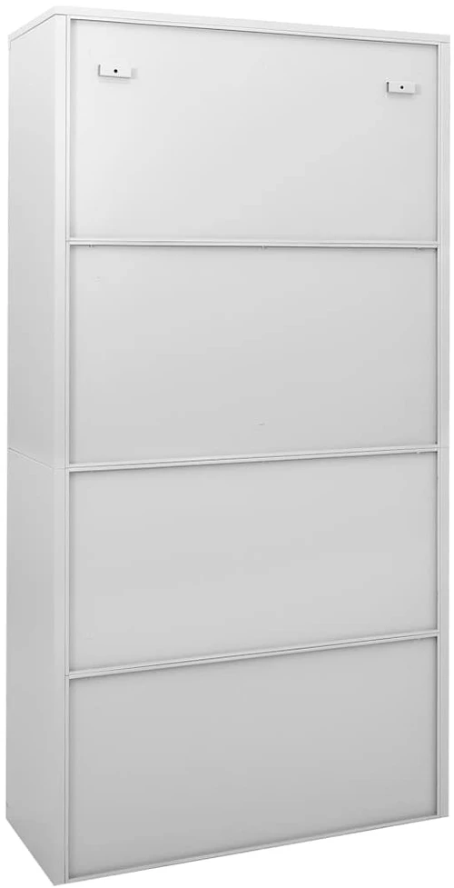 Biuro spintelė su stumdomom durim, pilka, 90x40x180cm, plienas