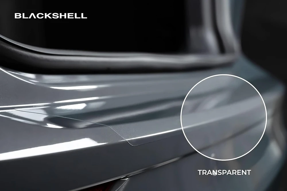 Blackshell® bagažinės slenksčio apsauginė plėvelė, tinkama Kia Sportage | Typ Ql | Bj. 2018-2021 (facelift) skaidri - puikiai tinkanti buferio apsauga, įskaitant plėvelės rinkinį